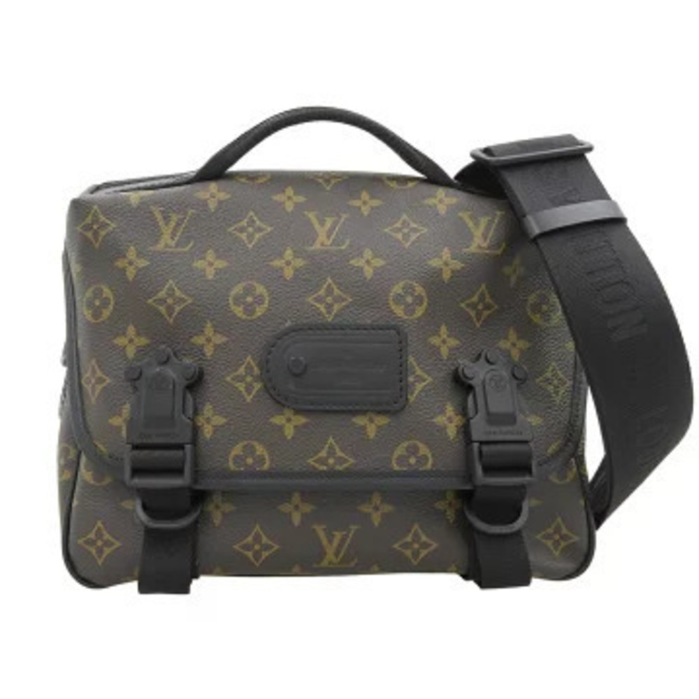 Louis Vuitton Monogram LV Trail Crossbody Bag Canvas Leather Macassar Brown